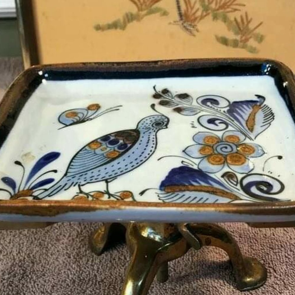 Mexican pottery - Ken Edwards El Palomar Trivet Tray - Picture 3 of 5